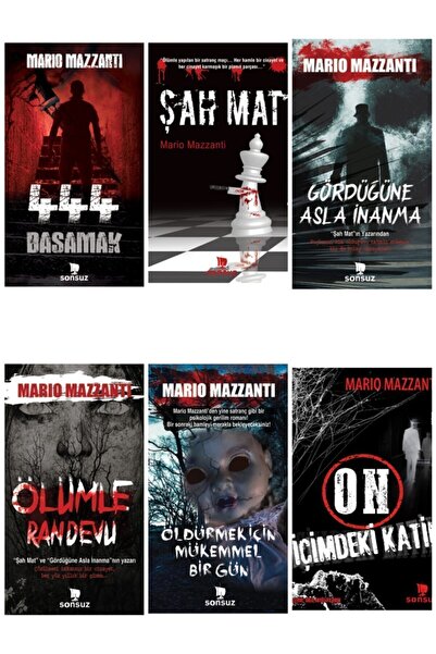Sonsuz Kitap Marıo Mazzantı Süper Polisiye Set 6 Kitap