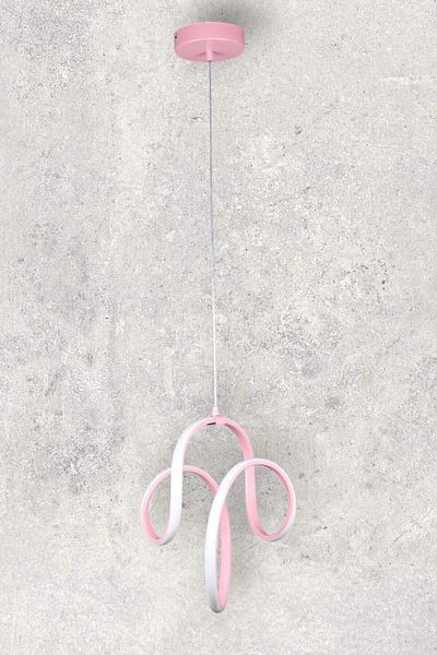 Fer Avize Songül Modern Design Pink Color Dining Table Top - Kitchen - Living Room White Led Pendant Chandelier