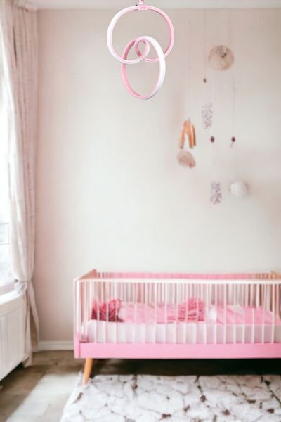 Fer Avize Sabrina Design Pink Color Living Room - Kitchen - Hall White Led Pendant Lamp Chandelier