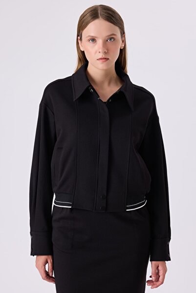 FEVER Ribanalı siyah ceket