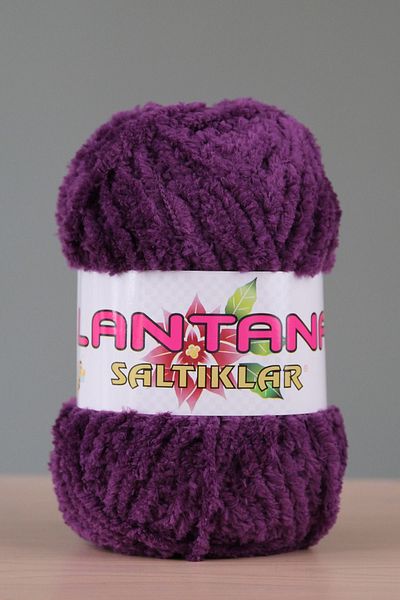 SALTIKLAR Lantana 100Gr Purple-24 Plush Knitting Thread and Mother's Lamb