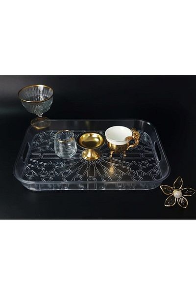 Harmony As143 Palace Rectangular Crystal Tray