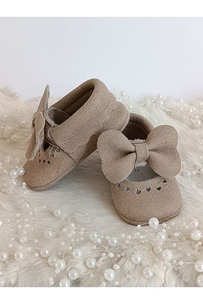 Hodore Alice Milk Brown Leather Loafer Booties