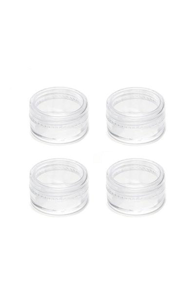 SPELT 4-Piece Mini Cream Storage Box - Transparent Lid, Small Jewelry, 2.5cm