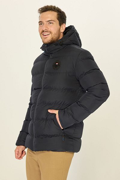 D1fference Námořnická modrá pánská bunda Puffer - odolná proti větru, Ddm-600