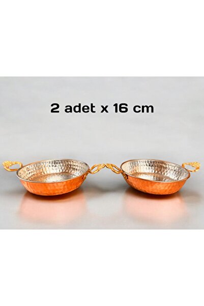 MY ZEY 2 adet Yumurta Menemen Bakır tava Çekiç dövme 16 cm