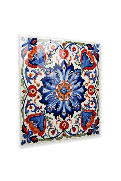 PaintedAnarchy Osmanlı İmparatorluk Seramik Karo, Karmaşık Çiçek Deseni, Osma...