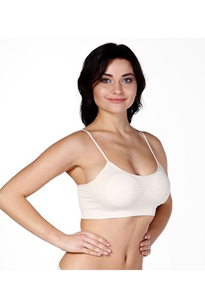 Cooqpoo Corset căptușit alb - Mărimea S-M-L-XL, bustieră cu bretele subțiri