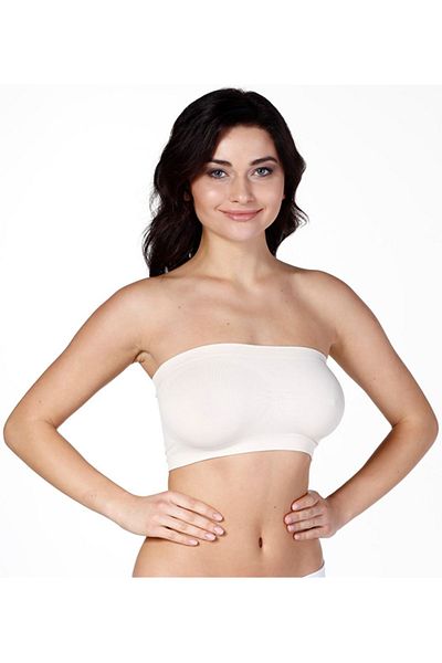 Cooqpoo White Strapless Strengthening Corset - Size S-M-L-Xl, Padded Seamless Straps