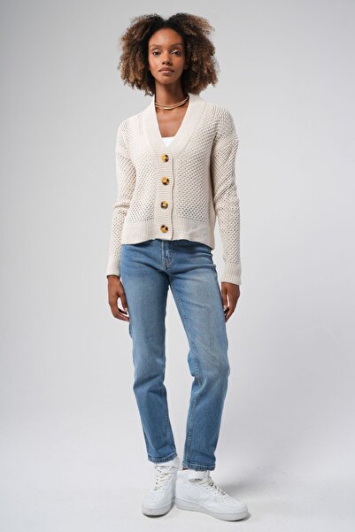 Hopoi Openwork Women's Cardigan - Mesh Color