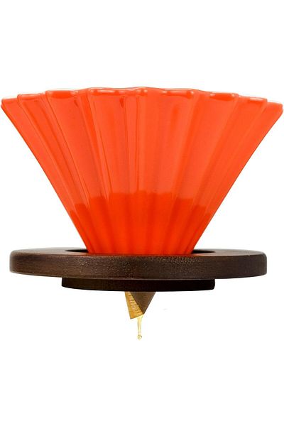 MIBRU Coffee ceramic dripper zigzag v02 orange