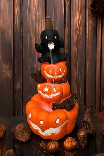 Genel Markalar DEKORATİF BALKABAĞI TÜTSÜLÜK CADILAR BAYRAMI BİBLO TÜTSÜLÜK HE...