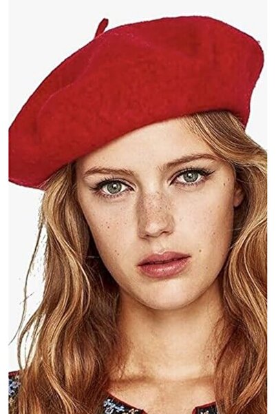 VOOP Fransız Ressam Keçe Bere Kırmızı