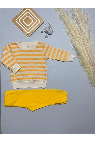 MGO KİDS Baby Boy Stripe Printed 100% Cotton Combed 2 String 2 Pack, Set
