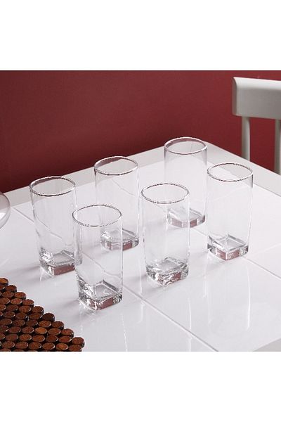 Ocean Plaza Highball Glass - Set of 6