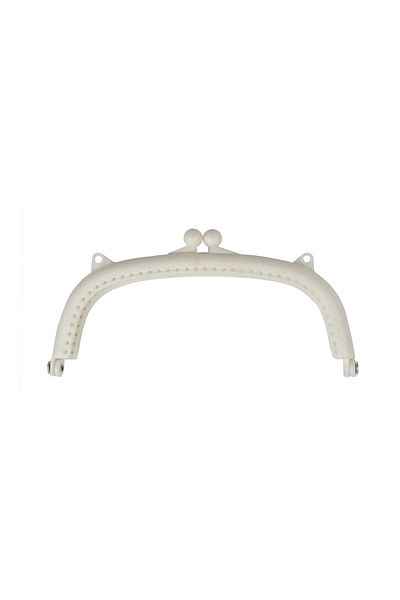 Prestij Boncuk Geantă și portofel din plastic alb de 16 cm