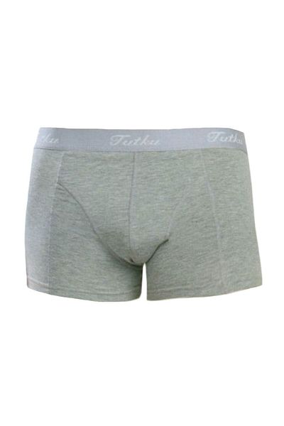 C&T TEKSTİL Tutku - 100% Cotton Ανδρικά Γκρι Elastane Boxer Πακέτο 6