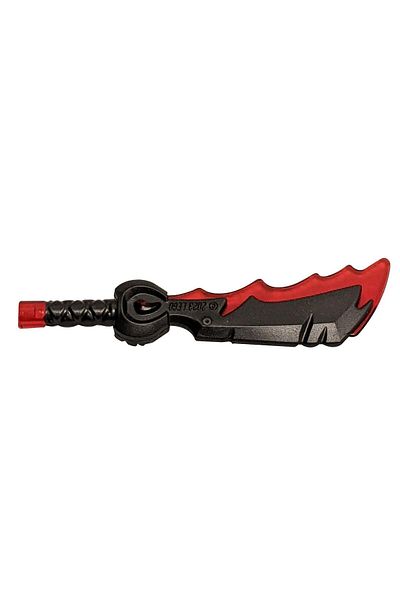 LEGO Akseusar Minifigure Ninjago Ninja Sword Blade - Black Clear Red Sword 1 Piece