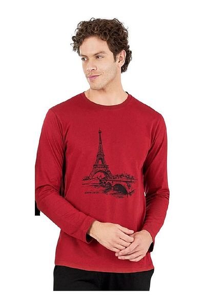 Pierre Cardin Pi̇erre Cardi̇n 6064 Model Combed Cotton Pajama Set
