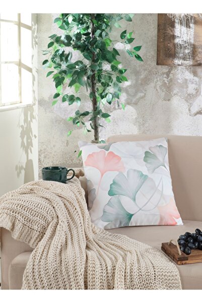 Medaillon Home Cadou decorativ Pernă cu aspect de pictură în apă - 43x43