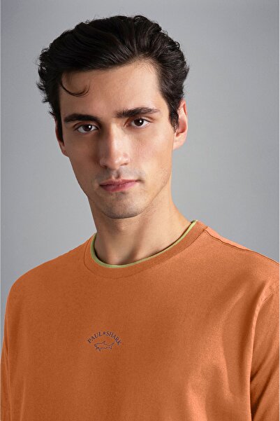 PAUL&SHARK ΑΝΔΡΙΚΟ ΠΛΕΚΤΟ T-SHIRT C.W. ΒΑΜΒΑΚΙ