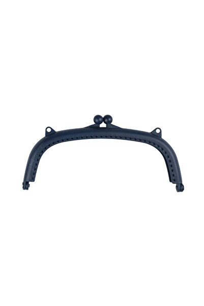 Prestij Boncuk Geantă din plastic bleumarin de 16 cm și clemă pentru portofel