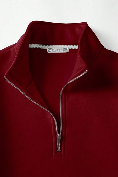 Vio Belle Men's Stand Collar Silver Half Zipper Sweatshirt