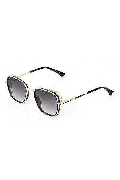 TomyHelf Unisex Black Gradient - Glass Yellow Frame Sunglasses