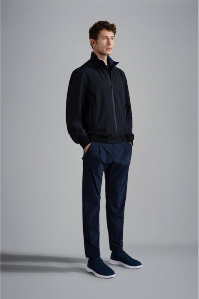 PAUL&SHARK MEN'S KNITTED T-SHIRT C.WCOTTON