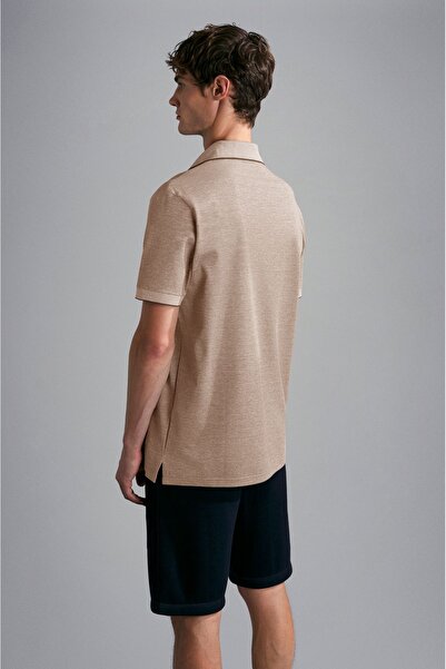 PAUL&SHARK MEN'S KNITTED POLOSHIRT C.WCOTTON