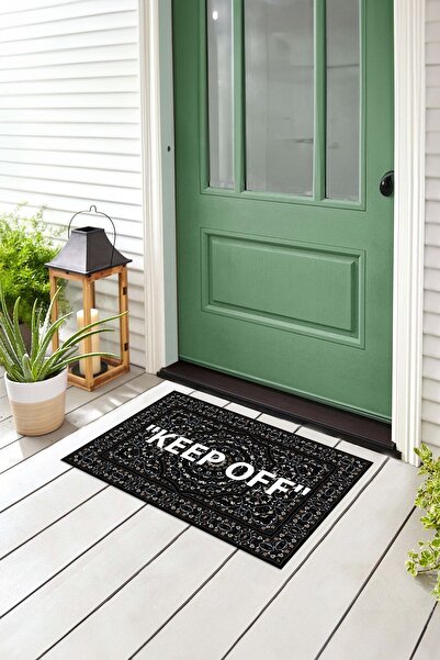 Napoli Home Keep Off Written Printed Non-Slip Base Erasable Door Mat (40X60Cm)