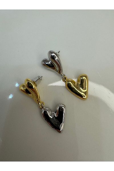 CT STONES Double Colored Steel Earring Set