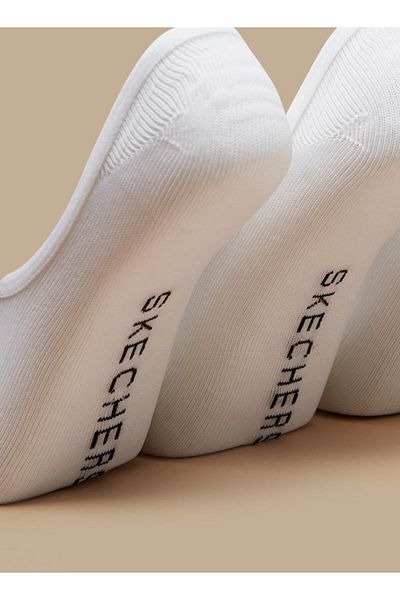 SKECHERS Non-Terry No Show Sports Socks - Set of 3