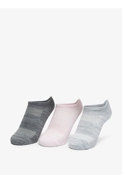 SKECHERS Women's Non Terry Super No Show Sports Socks - Set of 3, S115750-693
