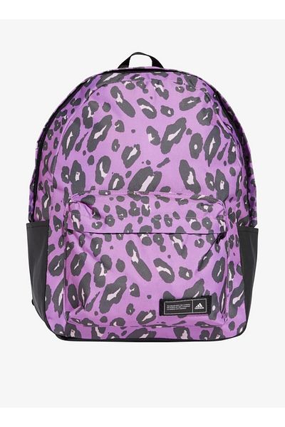 adidas Adidas Animal Print Backpack with Adjustable Straps and Zip Closure