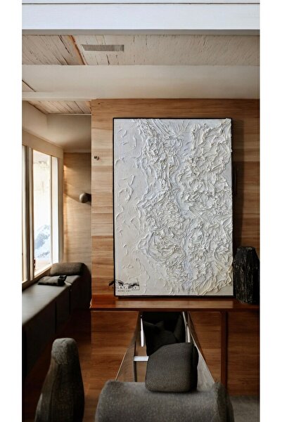 Milky Way Home Art Dokulu Tablo | Rölyef Tablo | Canvas | 3 Boyutlu Tablo