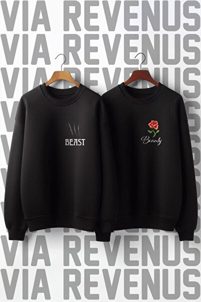 Vordevia Dear 3 Thread - Hanorac combinat cu imprimeu Frumoasa și Bestia