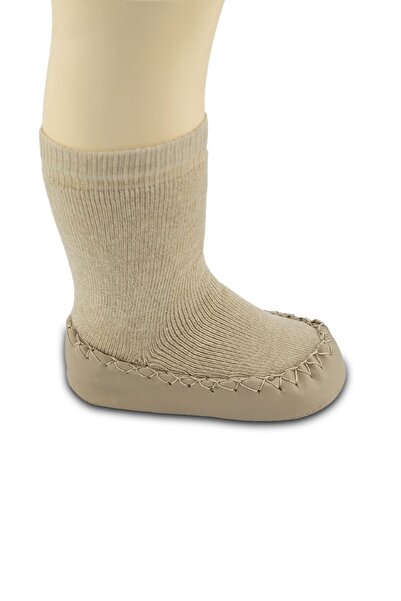 Funny Baby Organic Stitched Comfortable Non-Slip Sole Plain Socks