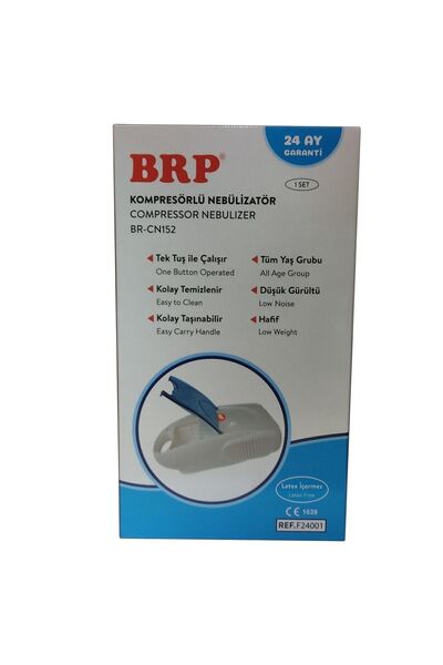 BRP Kompresörlü Nebülizatör Kapaklı Br-cn152