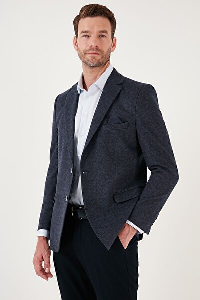 Buratti Ανδρικό μπουφάν 6601030 με 6 Drop Double Slits Melted Slim Fit Blazer Jacket