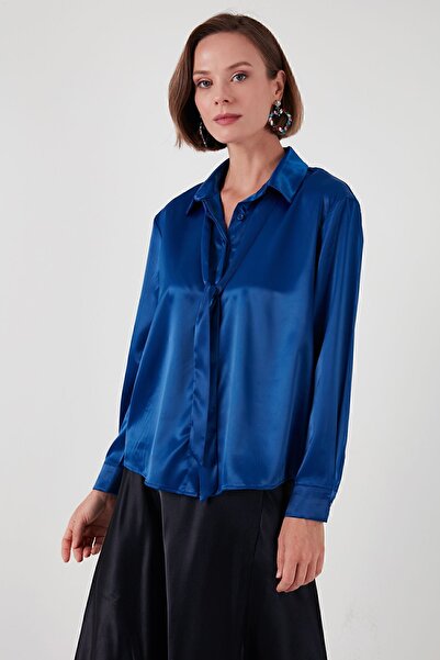 Lela Сорочка з регулярним кроєм і деталями з атласу 611go00159