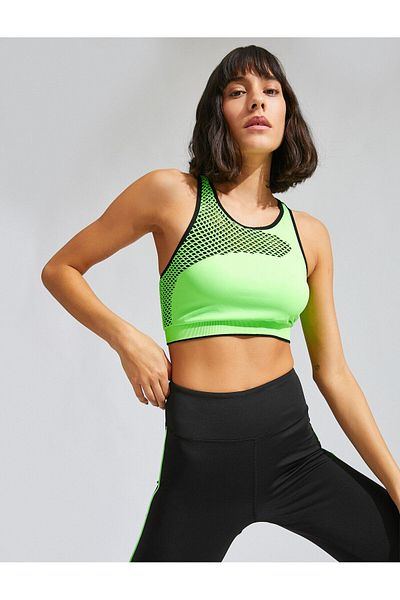 Koton Sports Bra Double Sided Wearable Halter Collar