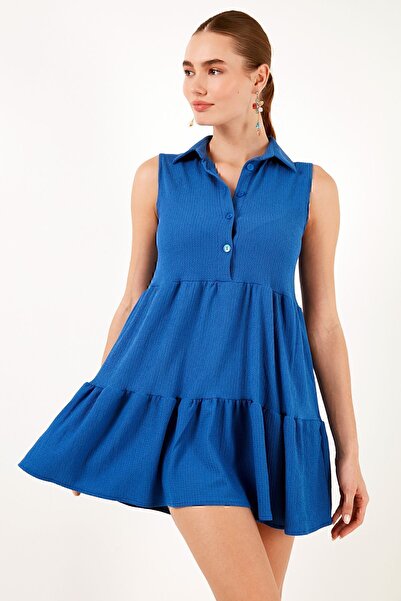 Lela Μίνι ΦΟΡΕΜΑ με γιακά πουκάμισο με λεπτή εφαρμογή 5865599