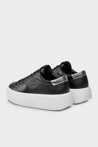 Calvin Klein Sneaker-Schuhe aus Leder – dicke Sohle, HW0HW 018610 Modell GN