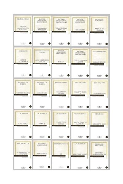TÜRKİYE İŞ BANKASI KÜLTÜR YAYINLARI Hasan Ali Yücel Klasikleri 25 Kitap Ful Set