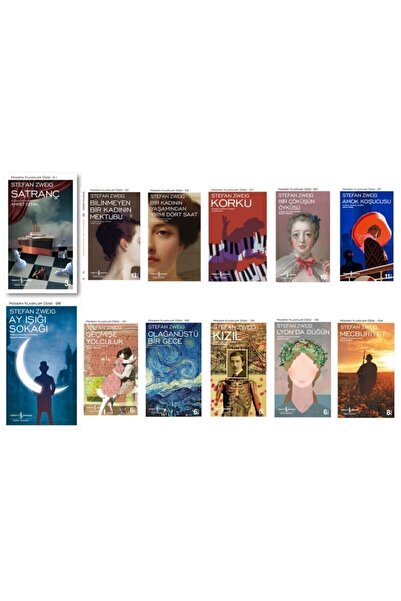 TÜRKİYE İŞ BANKASI KÜLTÜR YAYINLARI Stefan Zweig Seti (12 Kitap) - Iş Bankası Kültür Yayınları