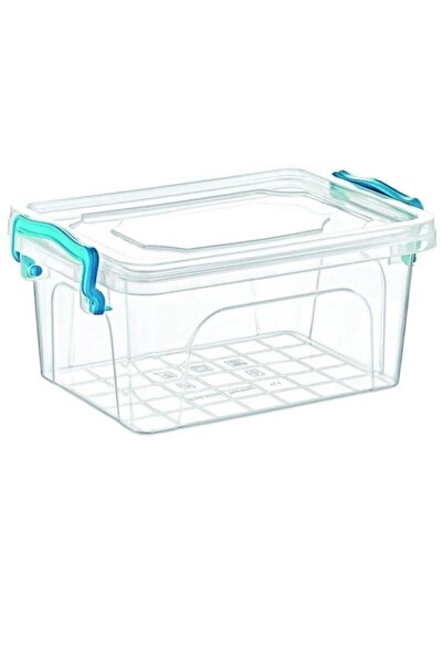 MESAPA صندوق تخزين شفاف مستطيل 10 لتر - صندوق تخزين بغطاء قابل للقفل