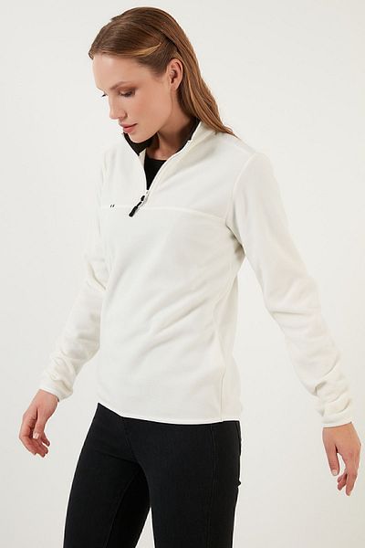 Lela Anti-pilling Slim Fit Soft Fleece - Μισό φερμουάρ που δεν κολλάει 590700