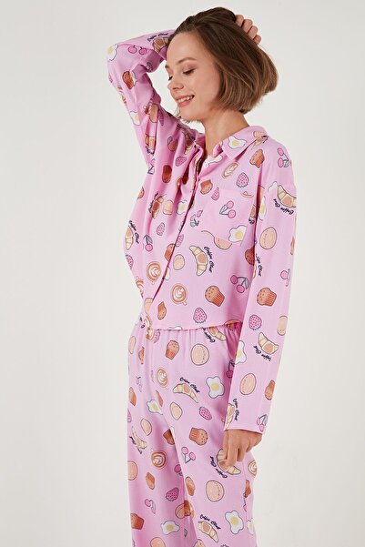 Lela Σετ καλοκαιρινές πιτζάμες με χαλαρή εφαρμογή με φαρδιά πόδια - Σετ πιτζάμες 6110014