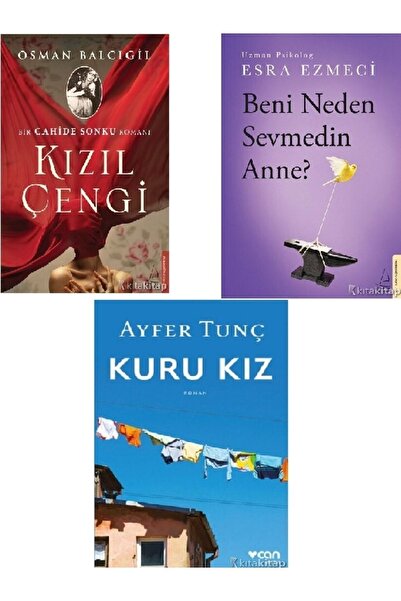 Kronik Kitap Kızıl Çengi-Beni Neden Sevmedin Anne?-Kuru Kız - Esra Ezmeci-Ayf...